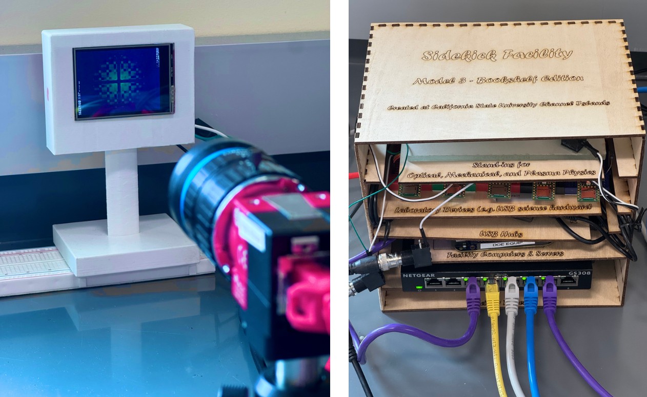 Camera Aimed at PROBIES Simulation; Sidekick Model 3 Bookshelf Edition